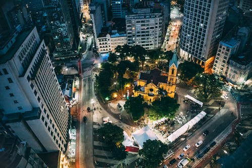 道路鸟瞰图 · 免费素材图片