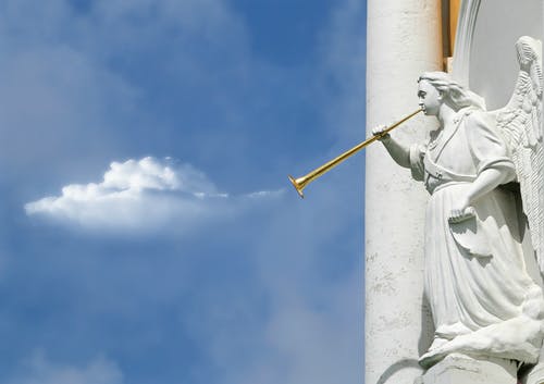角质天使雕像 · 免费素材图片