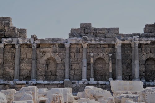 有关列, 古罗马建筑, 土耳其的免费素材图片