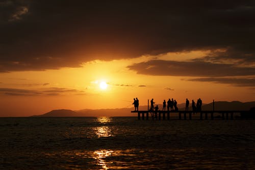 码头上的人群 · 免费素材图片