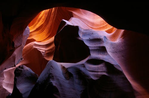 有关光, 岩石, 峡谷的免费素材图片