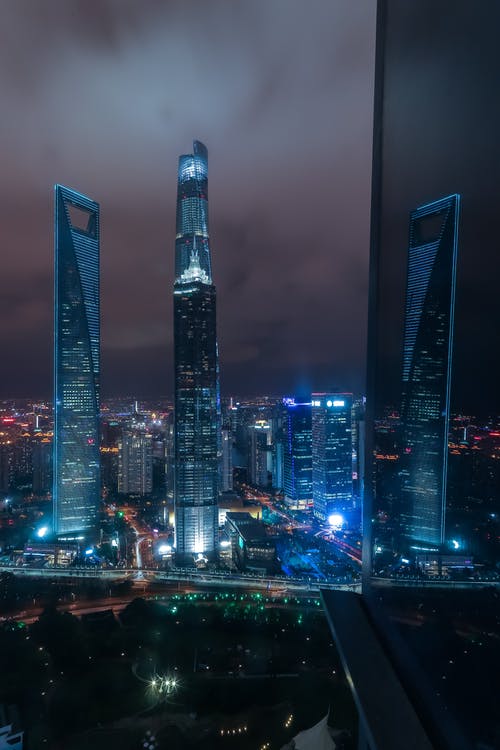 中国上海金融大厦 · 免费素材图片