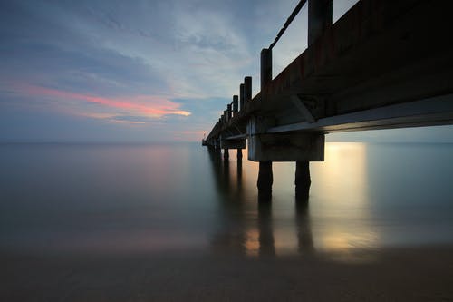 日落时海的风景 · 免费素材图片