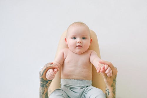 蓝眼睛的婴儿 · 免费素材图片