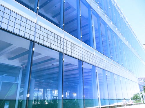 蓝玻璃大厦 · 免费素材图片