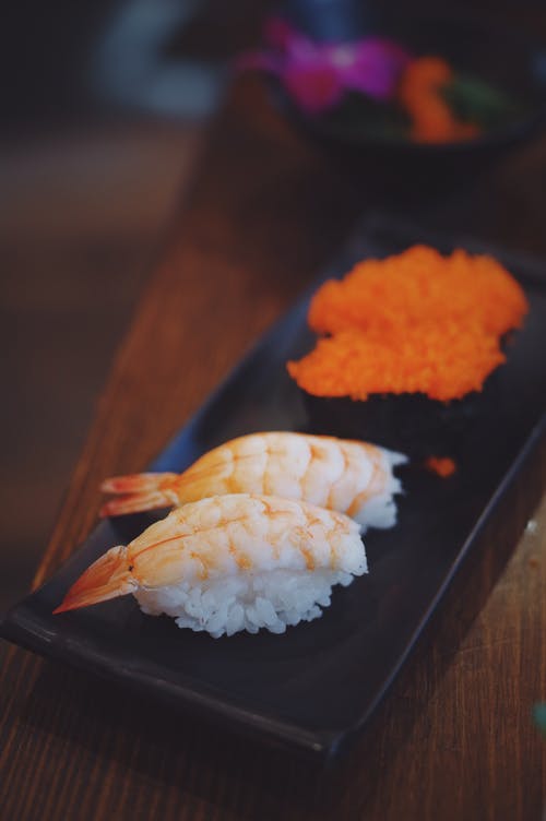 大盘寿司虾 · 免费素材图片