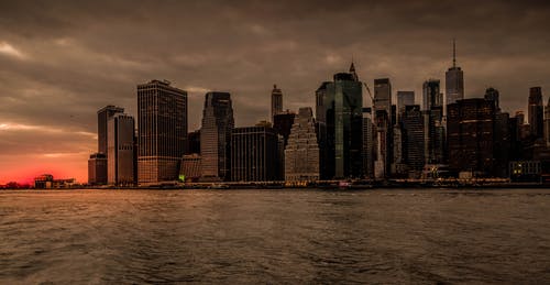 纽约城在日落 · 免费素材图片