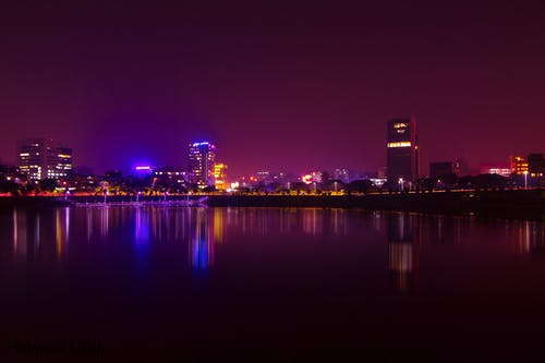夜间城市景观 · 免费素材图片