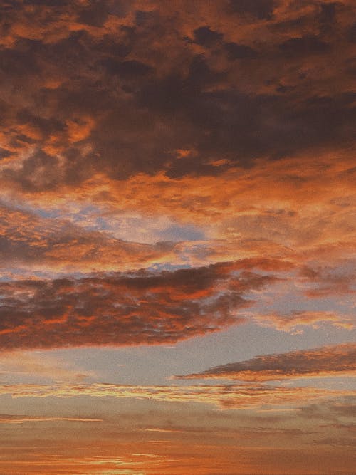 橙色多云的天空的照片 · 免费素材图片
