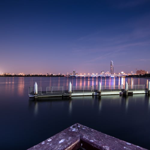 夜晚的城市风景 · 免费素材图片