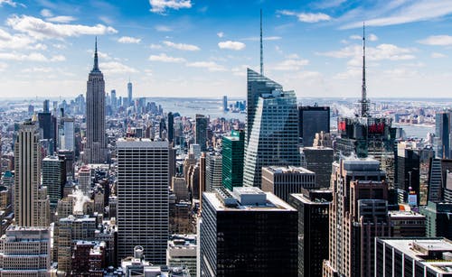 高层建筑城市的鸟瞰摄影 · 免费素材图片