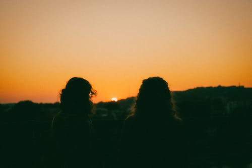 有关傍晚的太陽, 剪影, 日落的免费素材图片