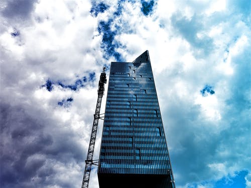 蓝玻璃大厦 · 免费素材图片