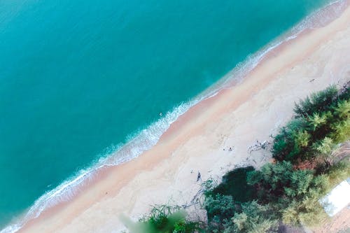 空中射击的海滩 · 免费素材图片