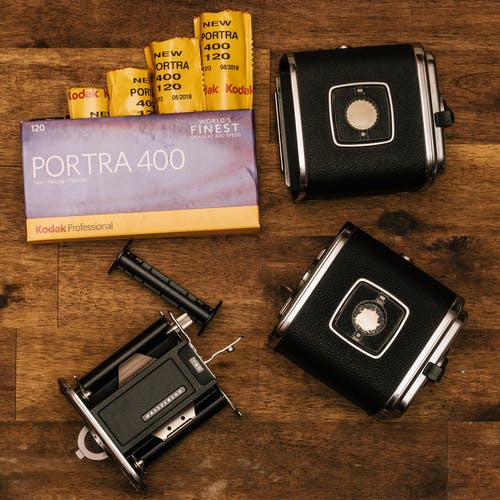柯达porta 400黑色包装 · 免费素材图片