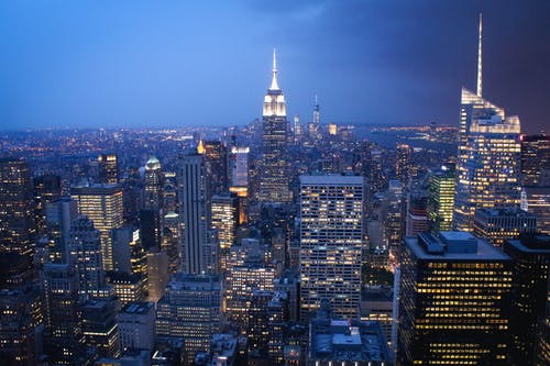 摩天大楼建筑的鸟瞰图 · 免费素材图片
