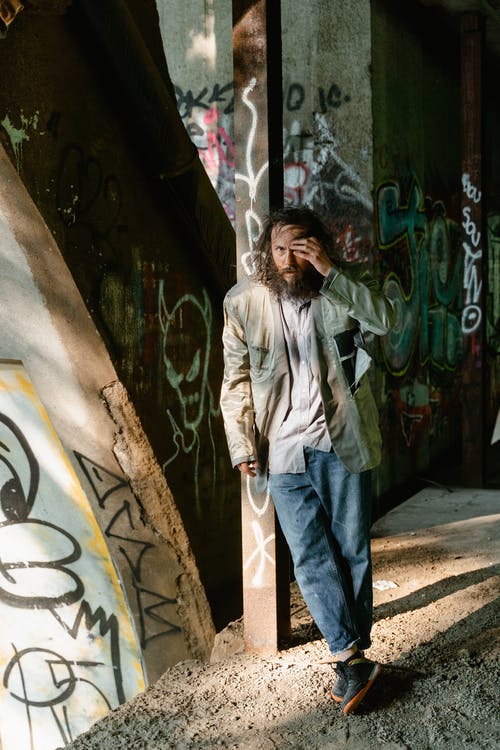 有关乞丐, 人为破坏, 倚的免费素材图片