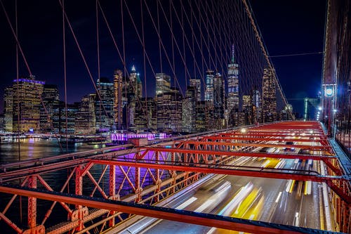 有关交通系统, 吊桥, 城市的免费素材图片