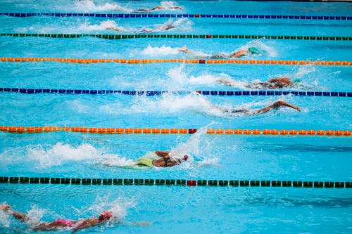 参加游泳比赛的人 · 免费素材图片