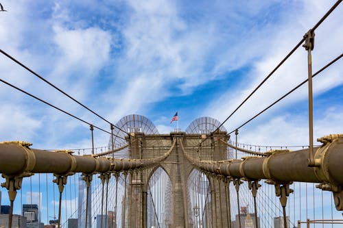 纽约布鲁克林大桥 · 免费素材图片