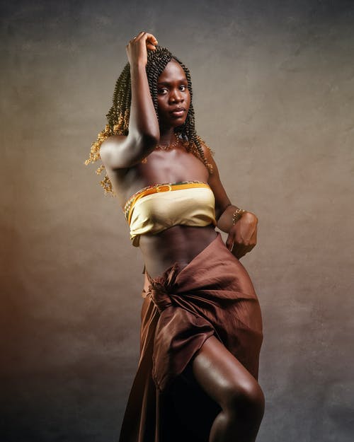 有关女人, 工作室拍摄, 彩色的背景的免费素材图片