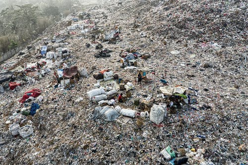 垃圾场鸟瞰图 · 免费素材图片