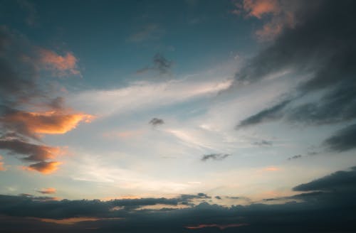 黎明时天空的风景 · 免费素材图片