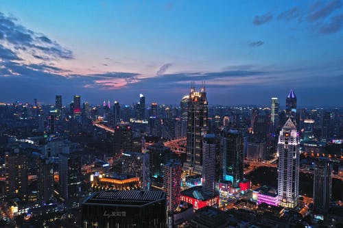 高层建筑鸟瞰图 · 免费素材图片