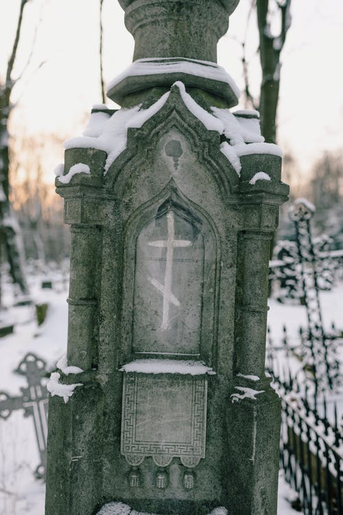 有关冷, 垂直拍摄, 墓石的免费素材图片