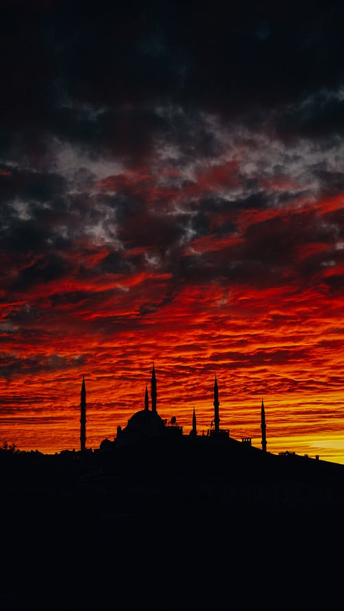 有关伊斯坦堡, 伊斯兰教, 剪影的免费素材图片