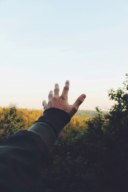 男子举起他的手 · 免费素材图片