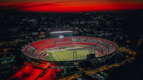 有关晚上的时间, 晚间, 无人机摄影的免费素材图片