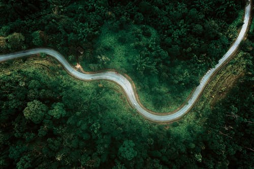 有关俯视图, 公路旅行, 和平的的免费素材图片