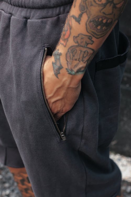 有关刺青, 刺青的, 垂直拍摄的免费素材图片