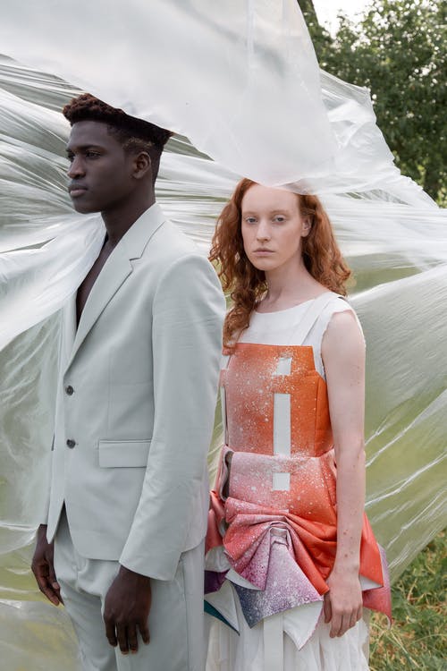 有关一對, 保鲜膜, 垂直拍摄的免费素材图片