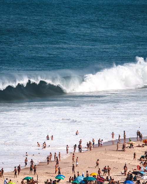 有关垂直拍摄, 夏天, 岸邊的免费素材图片