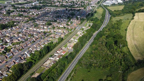 有关俯視圖, 居住區, 房子的免费素材图片