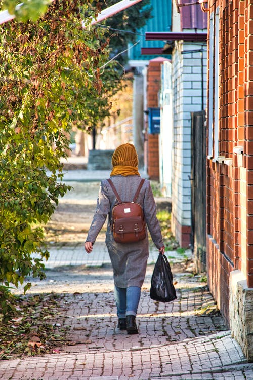 有关人行道, 垂直拍摄, 後視圖的免费素材图片
