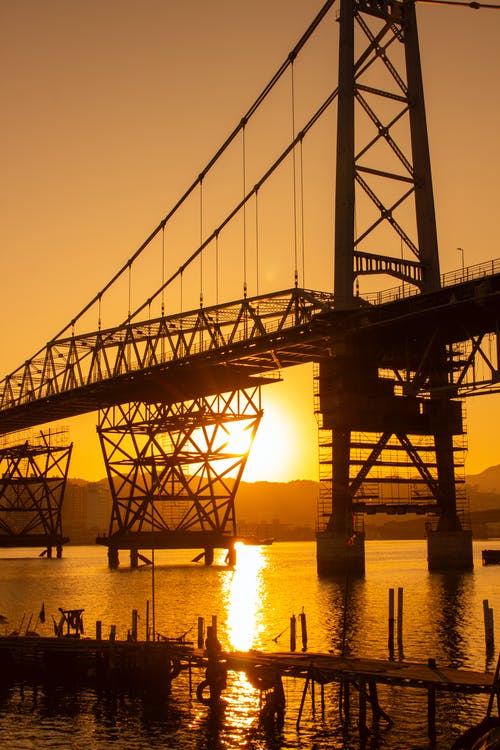 有关剪影, 吊橋, 圣卡塔琳娜的免费素材图片