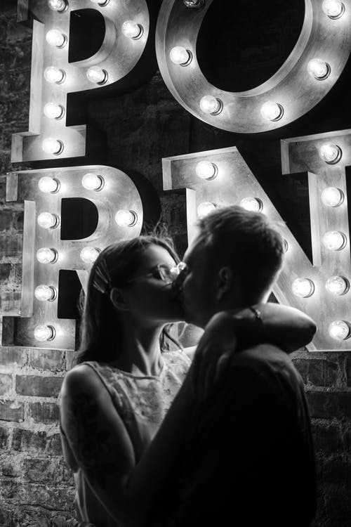 有关一對, 一起, 單色的免费素材图片