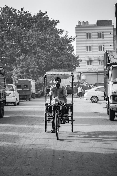 有关交通系統, 人, 印度的免费素材图片