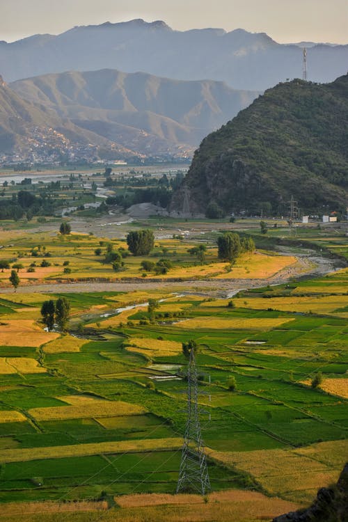 有关农业用地, 山, 山谷的免费素材图片