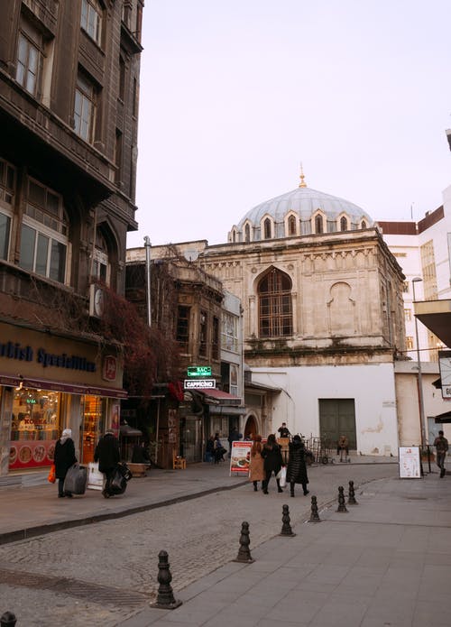 有关人, 人行道, 垂直拍摄的免费素材图片