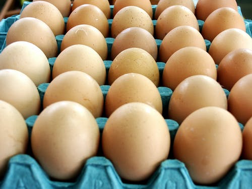 有关新鲜的鸡蛋, 棕色的鸡蛋, 蛋托盘的免费素材图片