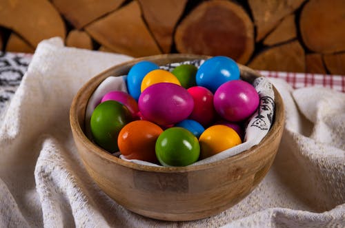 有关復活節, 木制碗, 豐富多彩的免费素材图片