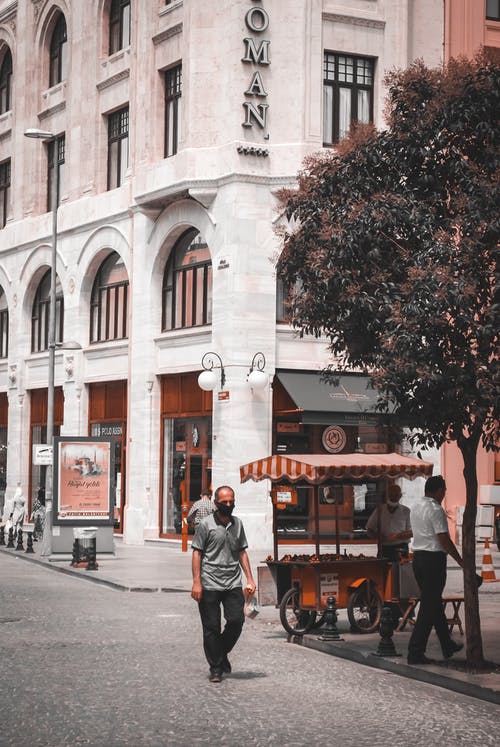 有关口罩, 垂直拍摄, 城市的免费素材图片