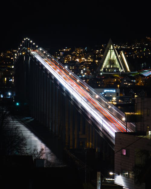 有关交通, 交通系統, 光迹的免费素材图片