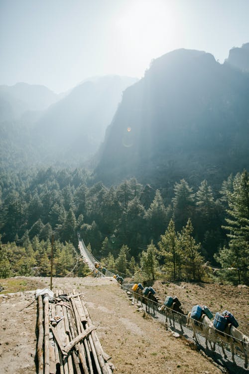 有关吊橋, 喜馬拉雅, 尼泊爾的免费素材图片