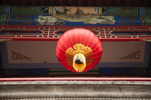 有关中国灯笼, 低角度拍攝, 傳統的免费素材图片