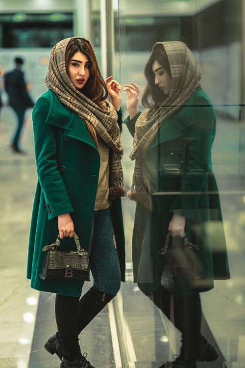 有关冬季, 反射, 圍巾的免费素材图片